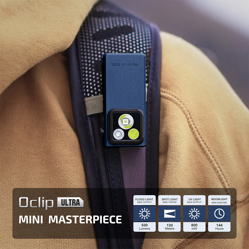 Oclip Ultra Clip-On EDC Light with Flood, Spot, and UV Modes - Image 3