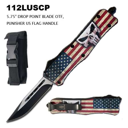 OTF Punisher /w American Flag Knife
